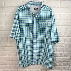 HABIT PLAID OUTDOOR FISHING BUTTON UP SHIRT LIGHTWEIGHT MENS 2XL